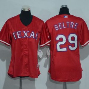 Amazing Rangers #29 Adrian Beltre Red Women's Alternate Stitched MLB Jersey With high demand Don't miss out Order now to wear your team colors