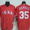 Amazing Rangers #35 Cole Hamels Red New Cool Base Stitched MLB Jersey