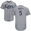 Amazing Rays #5 Matt Duffy Grey Flexbase Authentic Collection Stitched MLB Jersey