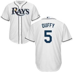 Amazing Rays #5 Matt Duffy White Cool Base Stitched Youth MLB Jersey Collectors this is a must have Add it to your collection by ordering