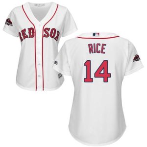 Amazing Red Sox #14 Jim Rice White Home 2018 World Series Champions Women's Stitched MLB Jersey Collectors this is a must have Add it to your collection by ordering