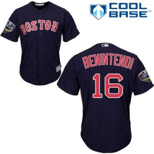 Amazing Red Sox #16 Andrew Benintendi Navy Blue Cool Base 2018 World Series Stitched Youth MLB Jersey Sports fans this is your chance Order soon to be part of the action