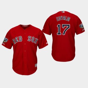 Amazing Red Sox #17 Nathan Eovaldi Red New Cool Base 2018 World Series Stitched MLB Jersey