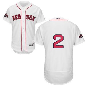 Amazing Red Sox #2 Xander Bogaerts White Flexbase Authentic Collection 2018 World Series Champions Stitched MLB Jersey