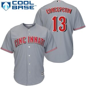 Amazing Reds #13 Dave Concepcion Grey Cool Base Stitched Youth MLB Jersey Act fast Only a few left Secure yours today