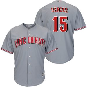 Amazing Reds #15 Nick Senzel Grey Cool Base Stitched Youth MLB Jersey For a short time available Grab yours quickly to own a team jersey