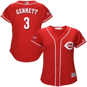 Amazing Reds #3 Scooter Gennett Red Alternate Women's Stitched MLB Jersey Be among the first buyers Order now to enjoy top notch quality
