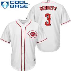 Amazing Reds #3 Scooter Gennett White Cool Base Stitched Youth MLB Jersey Hurry Exclusive offer Place your order immediately for a great jersey