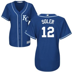 Amazing Royals #12 Jorge Soler Royal Blue Alternate Women's Stitched MLB Jersey Limited stock Order now to show your love for your team
