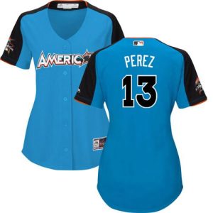Amazing Royals #13 Salvador Perez Blue 2017 All Star American League Women's Stitched MLB Jersey Retailers boost your inventory Order now to meet customer demand