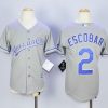 Amazing Royals #2 Alcides Escobar Grey Cool Base Stitched Youth MLB Jersey For a short time available Grab yours quickly to own a team jersey