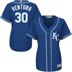 Amazing Royals #30 Yordano Ventura Royal Blue Alternate Women's Stitched MLB Jersey Sports enthusiasts seize this opportunity Order now to feel the game excitement
