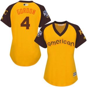Amazing Royals #4 Alex Gordon Gold 2016 All Star American League Women's Stitched MLB Jersey Sports fans this is your chance Order soon to be part of the action