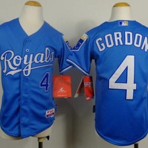 Amazing Royals #4 Alex Gordon Light Blue Cool Base Alternate 1 Stitched Youth MLB Jersey Be among the first buyers Order now to enjoy top notch quality