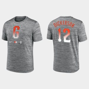 Amazing San Francisco Giants #12 Alex Dickerson Men's 2021 City Connect Practice Anthracite T shirt Be among the first buyers Order now to enjoy top notch quality