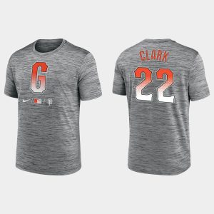 Amazing San Francisco Giants #22 Will Clark Men's 2021 City Connect Anthracite T shirt For a short time available Grab yours quickly to own a team jersey