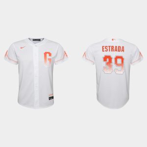 Amazing San Francisco Giants #39 Thairo Estrada Youth 2021 City Connect White Jersey Limited stock Order now to show your love for your team