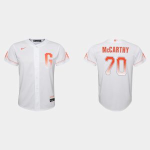 Amazing San Francisco Giants #70 Joe Mccarthy Youth 2021 City Connect White Jersey With high demand Don't miss out Order now to wear your team colors