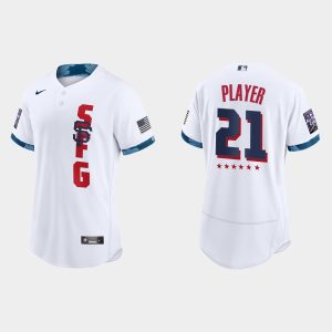 Amazing San Francisco Giants Custom 2021 MLB All Star Game Authentic White Jersey