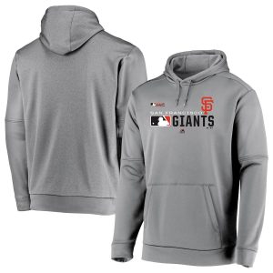 Amazing San Francisco Giants Majestic Authentic Collection Team Distinction Pullover Hoodie Platinum