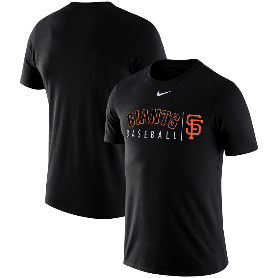Amazing San Francisco Giants Nike MLB Practice T Shirt Black
