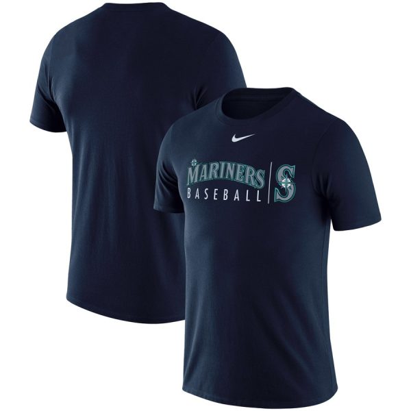 Amazing Seattle Mariners Nike MLB Practice T Shirt Navy