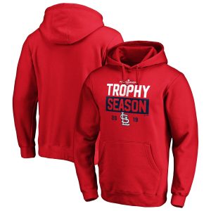Amazing St. Louis Cardinals Majestic 2019 Postseason Around the Horn Pullover Hoodie Red
