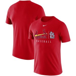 Amazing St. Louis Cardinals Nike MLB Practice T Shirt Red