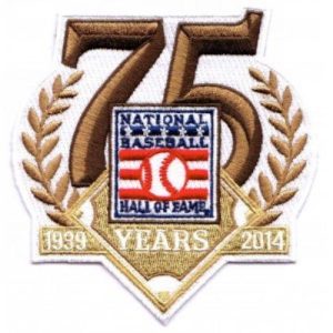 Amazing Stitched 2014 National MLB Hall Of Fame 75th Anniversary Jersey Patch