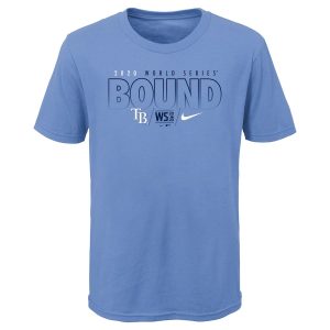 Amazing Tampa Bay Rays Nike Youth 2020 World Series Bound T Shirt Light Blue Sports fans this is your chance Order soon to be part of the action