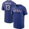 Amazing Texas Rangers #13 Joey Gallo Nike Name & Number T Shirt Royal Limited stock Order now to show your love for your team