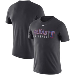Amazing Texas Rangers Nike MLB Practice T Shirt Anthracite