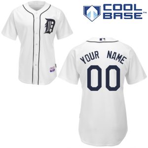 Amazing Tigers Personalized Authentic White MLB Jersey (S 3XL)