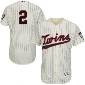 Amazing Twins #2 Luis Arraez Cream Strip Flexbase Authentic Collection Stitched MLB Jersey
