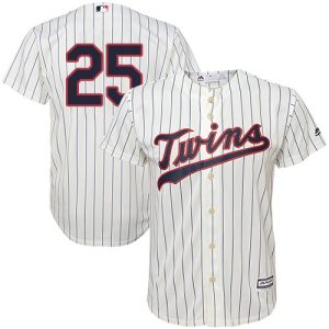 Amazing Twins #25 Byron Buxton Cream Strip Cool Base Stitched Youth MLB Jersey Limited stock Order now to show your love for your team