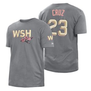 Amazing Washington Nationals #23 Nelson Cruz Men's Nike Gray Big Tall 2022 City Connect New T Shirt Collectors this is a must have Add it to your collection by ordering