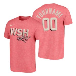 Amazing Washington Nationals Custom Men's Nike Pink 2022 City Connect T Shirt