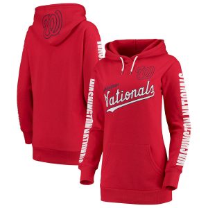 Amazing Washington Nationals G III 4Her by Carl Banks Women's Extra Innings Pullover Hoodie Red