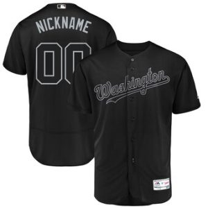 Amazing Washington Nationals Majestic 2019 Players' Weekend Flex Base Authentic Roster Custom Jersey Black