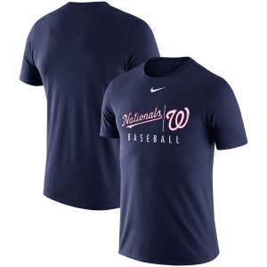 Amazing Washington Nationals Nike MLB Practice T Shirt Navy