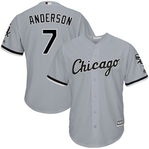 Amazing White Sox #7 Tim Anderson Grey New Cool Base Stitched MLB Jersey