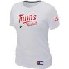 Amazing Women's Minnesota Twins Nike Short Sleeve Practice MLB T Shirt White