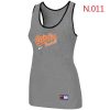 Amazing Women's Nike Baltimore Orioles Tri Blend Racerback Stretch Tank Top Light Grey
