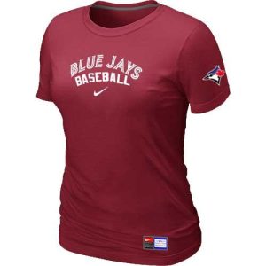 Amazing Women's Toronto Blue Jays Nike Short Sleeve Practice MLB T Shirt Red