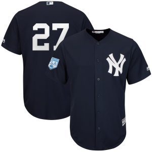 Amazing Yankees #27 Giancarlo Stanton Navy Blue 2019 Spring Training Cool Base Stitched MLB Jersey