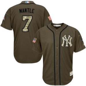 Amazing Yankees #7 Mickey Mantle Green Salute to Service Stitched Youth MLB Jersey Collectors this is a must have Add it to your collection by ordering