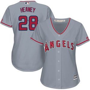 Delightful Angels #28 Andrew Heaney Grey Road Women's Stitched MLB Jersey Retailers boost your inventory Order now to meet customer demand