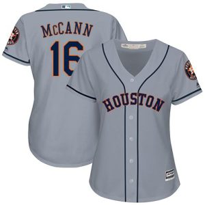 Delightful Astros #16 Brian McCann Grey Road Women's Stitched MLB Jersey Hurry Exclusive offer Place your order immediately for a great jersey