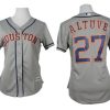 Delightful Astros #27 Jose Altuve Grey Road Women's Stitched MLB Jersey Hurry Exclusive offer Place your order immediately for a great jersey