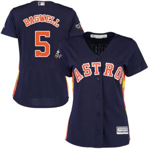 Delightful Astros #5 Jeff Bagwell Navy Blue Alternate 2019 World Series Bound Women's Stitched MLB Jersey With high demand Don't miss out Order now to wear your team colors